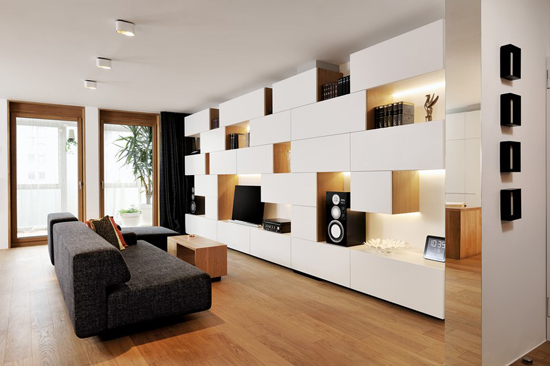 白色木质完美搭配 100㎡简约欧式公寓