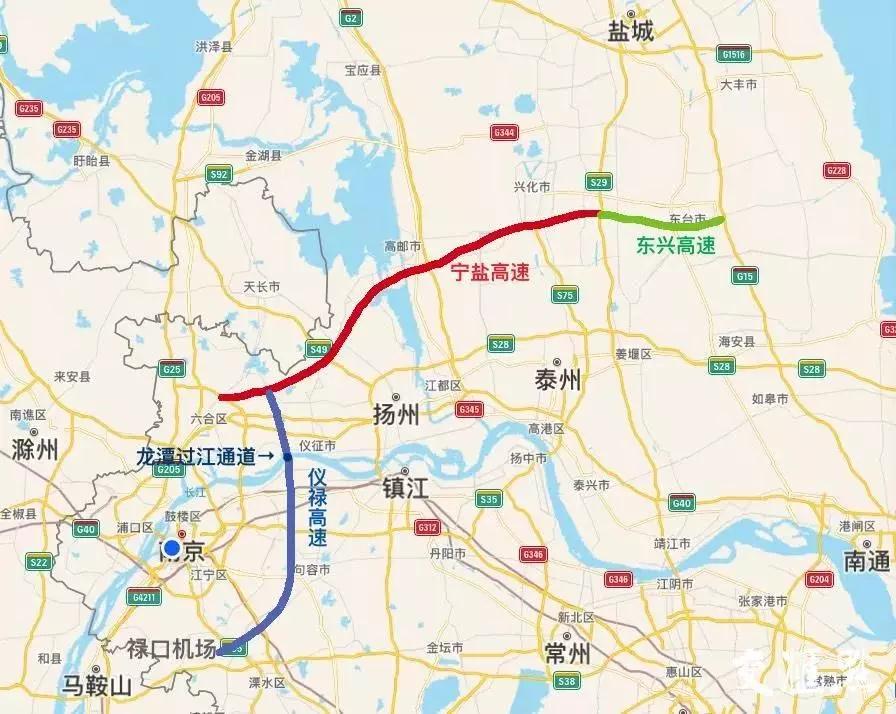 泰东高速路线图图片